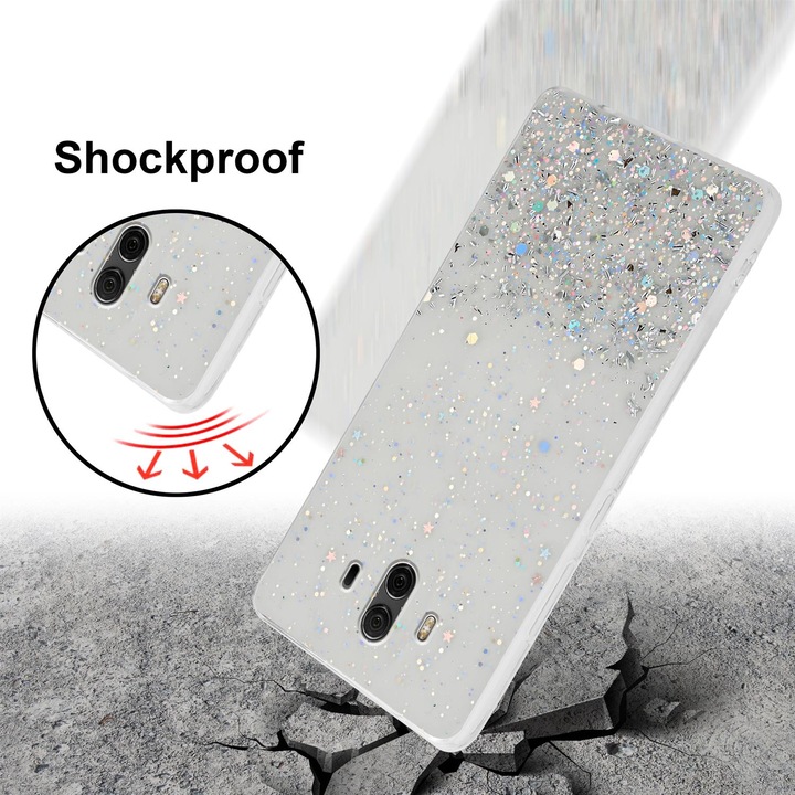 Actual product image Cadorabo TPU cover sparkling glitter (Huawei Nova 2i)
