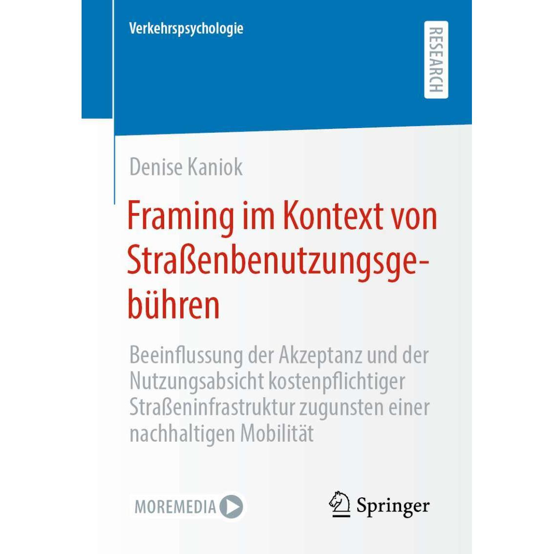 Framing im Kontext von Strassenbenutzungsgebühren, Fachbücher von Denise Kaniok