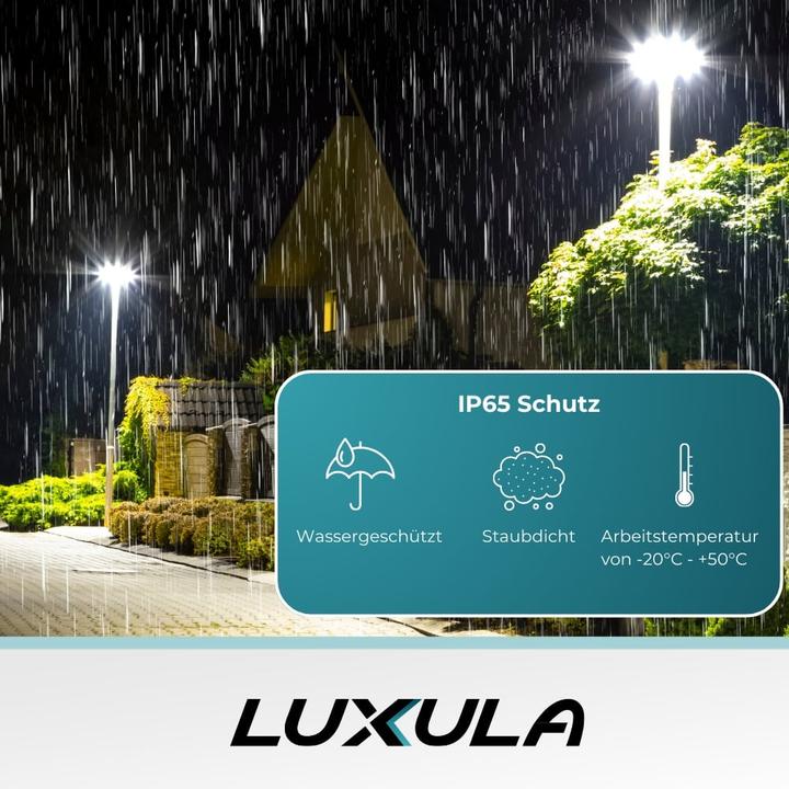 Produktbild Luxula LED-Strassenleuchte, EEK: F, 100W, 10000lm, 4500K, IP65, grau (10000 lm, IP65)