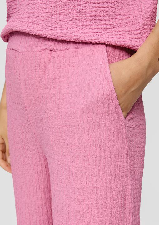 Produktbild S.Oliver Hose Stoffhose mit Elastikbund und Musterstruktur (46)