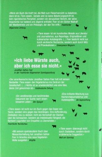 Immagine prodotto Tiere Essen (Tedesco, Jonathan Safran Foer, 2010)