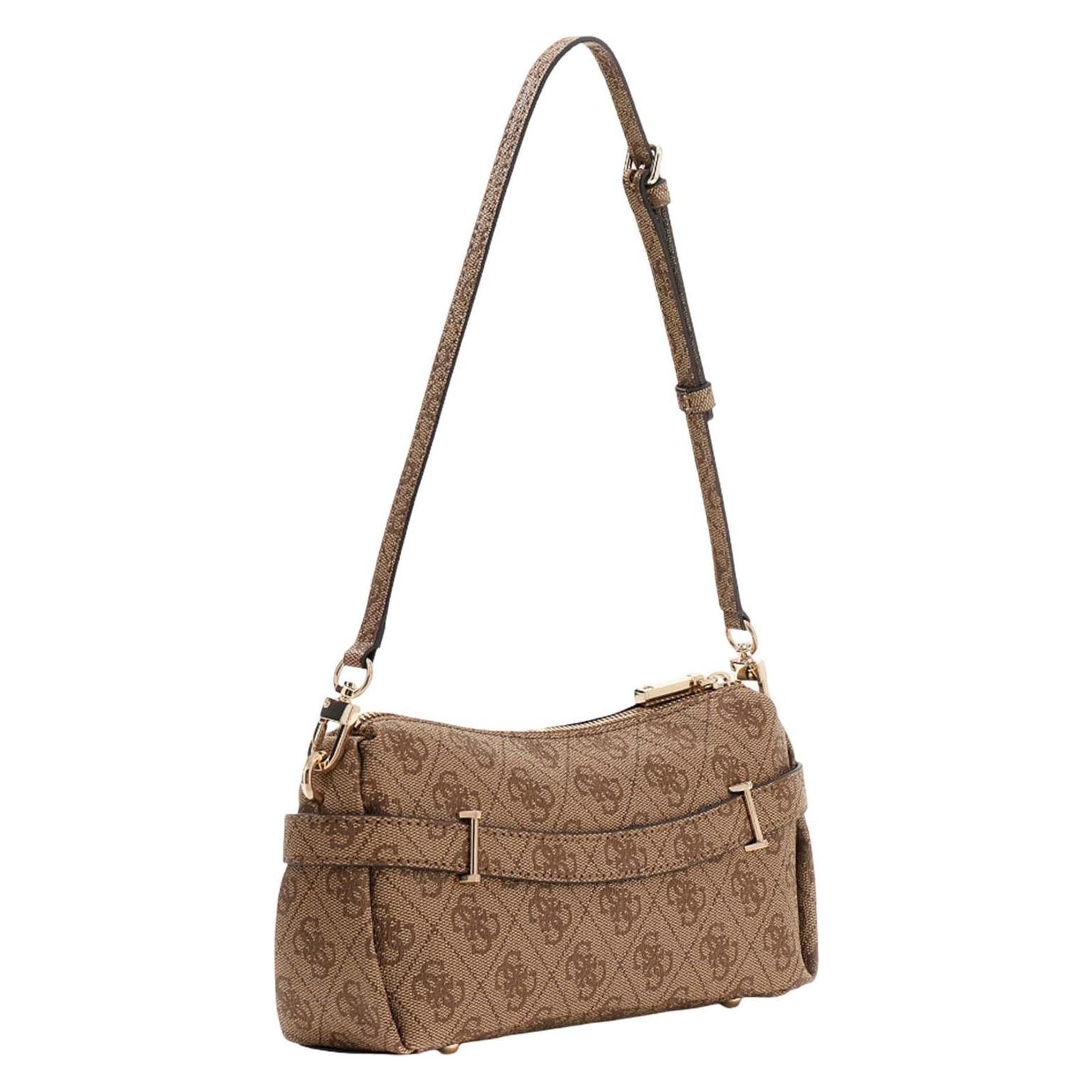 Guess, Damen, Handtasche, Yesba Mini Top Zip Bag, Braun