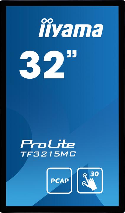 Produktbild iiyama 31.5IN TOUCH PCAP VA PANEL 30 POINTS 1920X1080 8MS 500CD/M2 30 (1920 x 1080 Pixel, 32")
