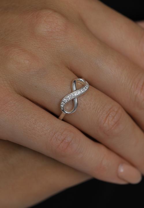 Immagine prodotto Elli Infinity Symbol mit Zirkonia Kristallen (58, 925 Argento)