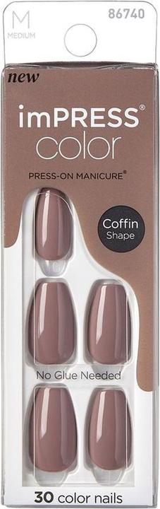 KISS Self-adhesive nails imPRESS Color MC Dusk Till Dawn 30 pcs (L) (Kunstnägel)