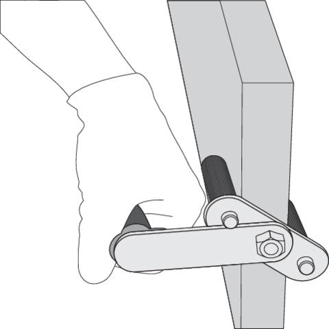 Produktbild Yato YT-37440 Griffe ZUM TRAGEN VON Gypsum-Platten-PAPPEN, SCHWARZES Silber (24 cm)