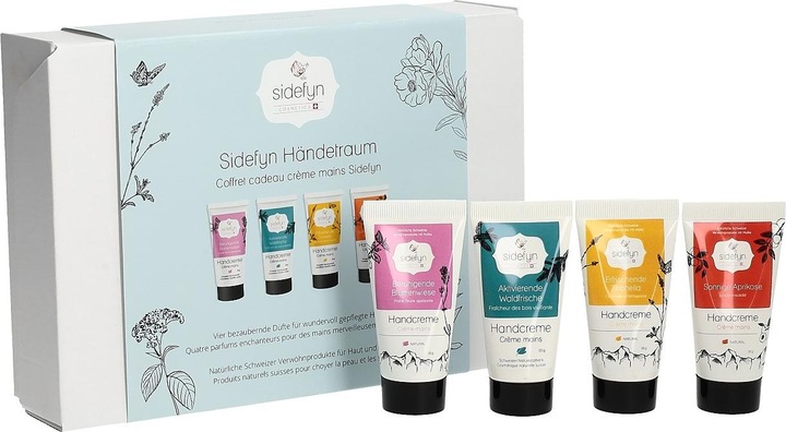 Produktbild Sidefyn Cosmetics Geschenkset - HÄNDETRAUM Set mit 4 Handcremes à20ml (Körperpflegeset)