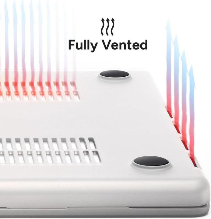 Actual product image Zagg Hard Case Apple Macbook Pro 16 M3/M2/M1 Frosted Clear (16", Apple)