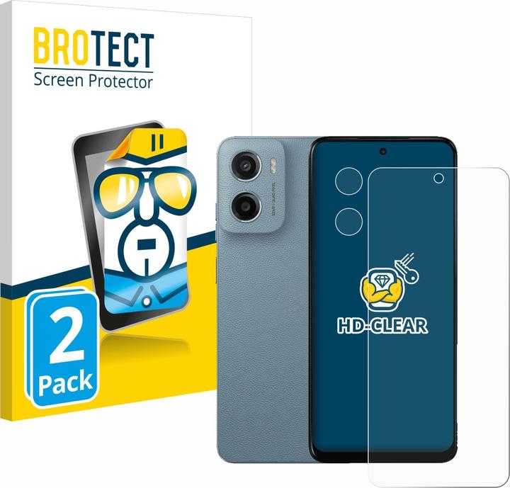 Produktbild BROTECT Schutzfolie Displayschutz Displayschutzfolie Folie Klar Transparent (2 Stück, Motorola Moto E)