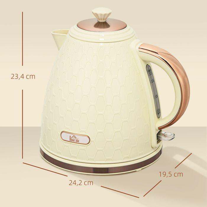 Produktbild Swisshandel24 Wasserkocher, 2200W, Sichtfenster, Filter, Schnellkocher, Beige (1.70 l)