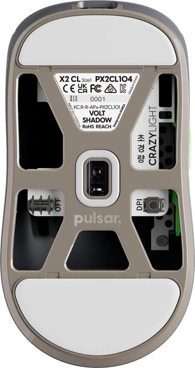 Image du produit Pulsar X2 CrazyLight Gaming Mouse - Volt Shadow gaming muis 32,000 DPI, 8000 Hz (Filaire, Sans fil)