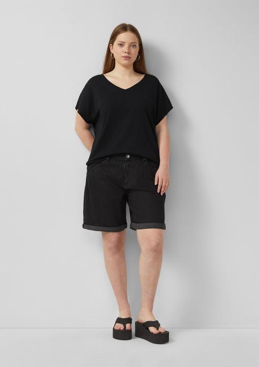 Produktbild s.Oliver Baumwollshirt mit Spitzeneinsatz (44)