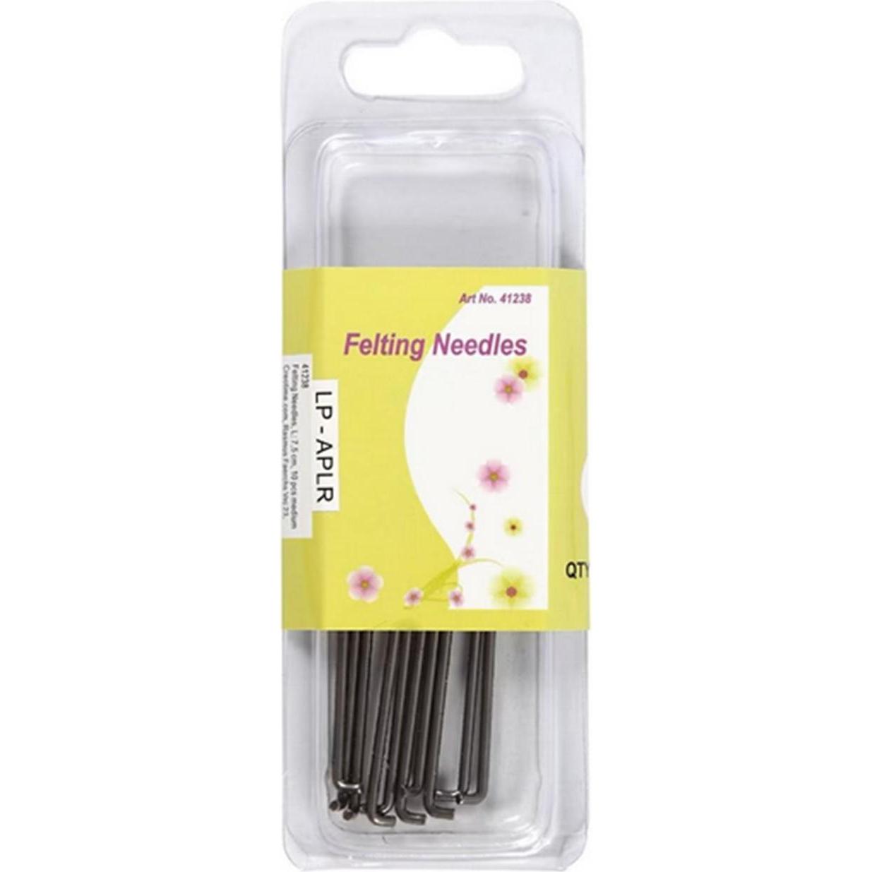 Creativ Company Viltnaalden - Medium, 10st., Nadel, Silber