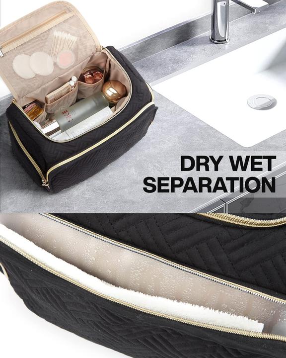 Produktbild Only-Bags.Store Reisekosmetiktasche, grosse, weit offene Reisetasche für Toilettenartikel, Make-up, Kosmetiktasche