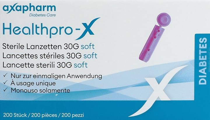 Produktbild Axapharm Healthpro-X Lanzetten 30G steril soft 200 Stk