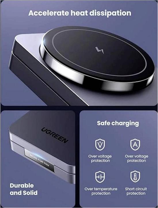 Produktbild Ugreen 2-in-1 Magnetic Wireless Charger (20 W)