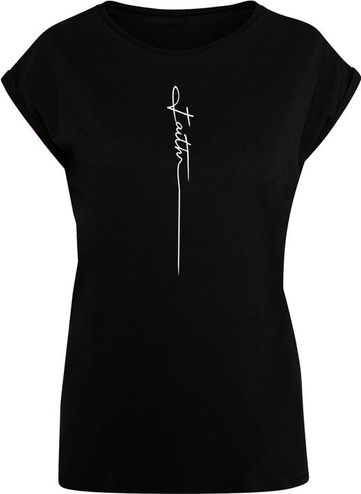 Produktbild Merchcode Ladies Faith Extended Shoulder Tee - 139215 (S)