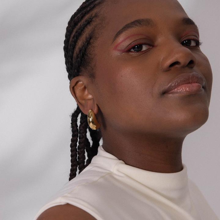 Image du produit Purelei Big Drop Ohrringe gold (Acier inoxydable)