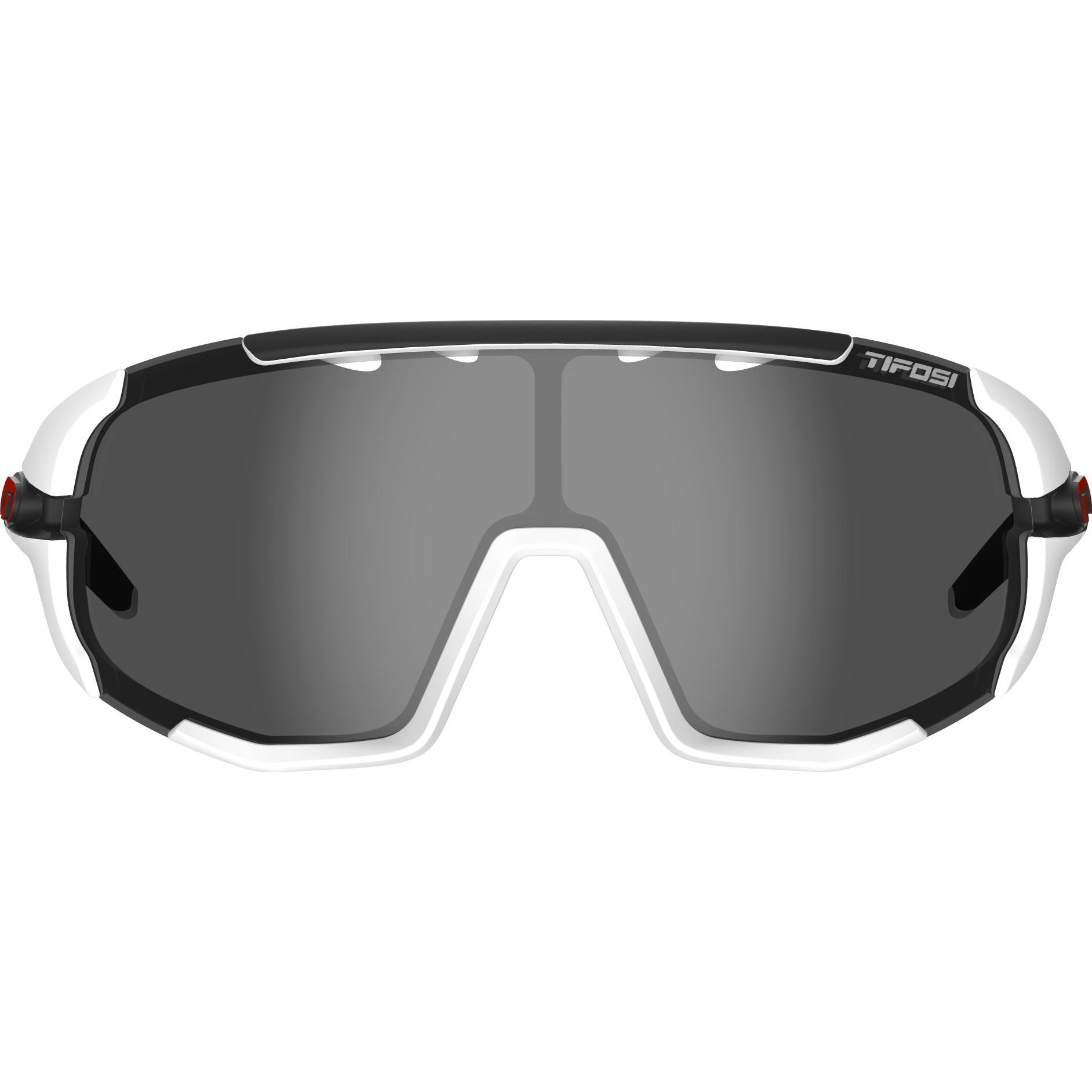 Thumbnail - Tifosi, Herren, Sportbrille, Optics Schlitten Sonnenbrille (matt white, Smoke, Ac Red, Clear), Weiss
