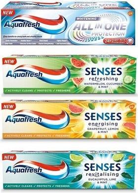 Actual product image Aquafresh Senses Refreshing Toothpaste Toothpaste Watermelon & C (75 ml)