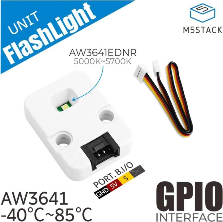 Actual product image M5Stack LED Flashlight Unit