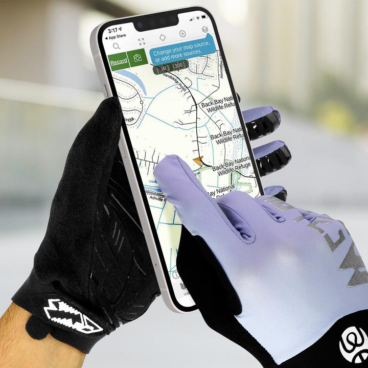 Produktbild Avizar West Biking Touchscreen-Fahrradhandschuhe,Rutschfeste Handfläche,Grösse XS - Blau (XS)