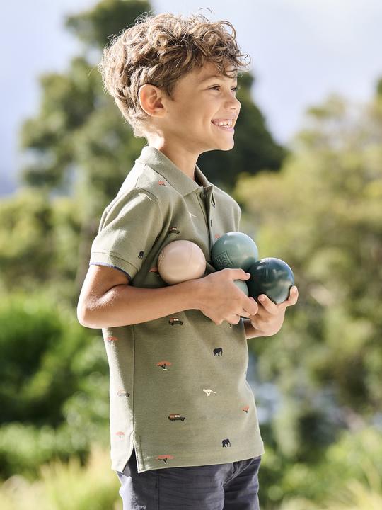 Immagine prodotto Vertbaudet Jungen Poloshirt mit Allover-Print (128)