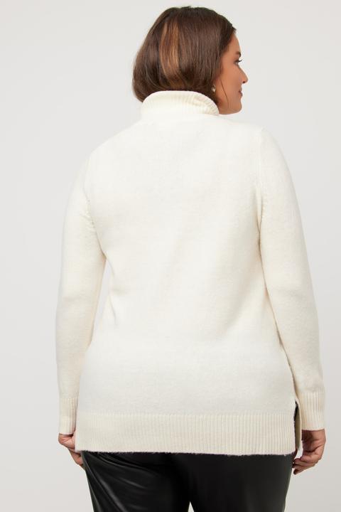 Produktbild Ulla Popken Pullover, Schriftmotiv, Rollkragen, Langarm (46, 48)