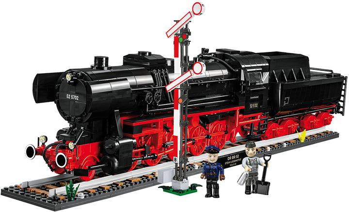 Image du produit Cobi DR BR 52 Steam Locomotive & Railway Semaphore (échelle 1:35)