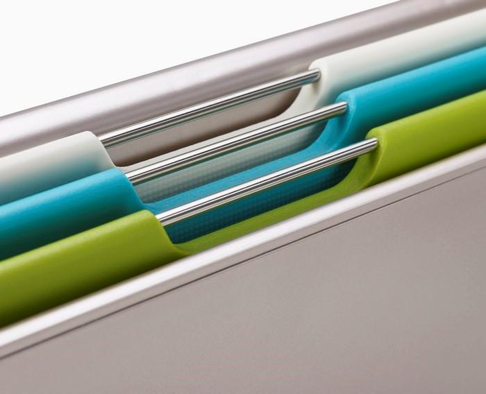 Produktbild Joseph Joseph Folio Slim 3-teiliges Regaleinhänge-Schneidebrett-Set