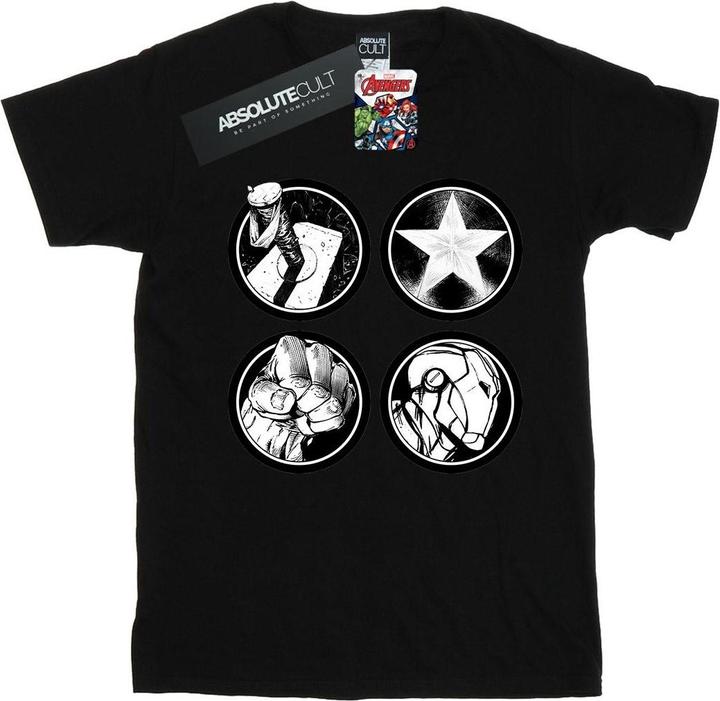 Immagine prodotto Maglietta con i loghi principali dei Vendicatori (3XL)