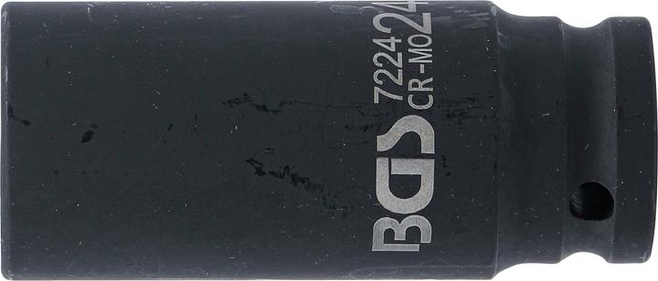 Produktbild BGS Kraft-Steckschlüssel-Einsatz Sechskant, tief Antrieb Innenvierkant 12,5 mm (1/2") SW 24 mm (24 mm)