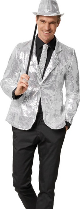 Actual product image tectake Men’s Sequin Jacket (M)