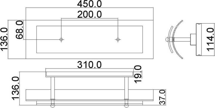 Produktbild Elstead Lighting Duet LED Wandleuchte G9 2-fach Poliertes Chrom IP44 (640 lm, G9)