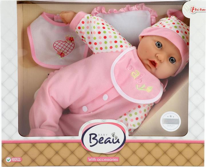 Actual product image Toi-Toys Baby doll with bottle and bib, 40cm