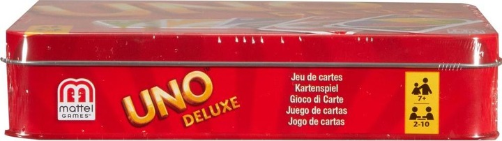 Actual product image Mattel Games Uno Deluxe Card Game (German, French, Italian)