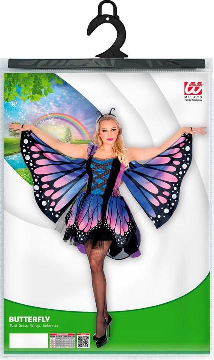 Produktbild Widmann SCHMETTERLING (Kleid mit Tutu, Flügel, Antennen), XS (XS)