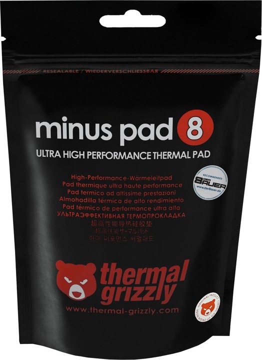 Produktbild Thermal Grizzly Minus Pad 8 (3 mm, 8 W/m K)