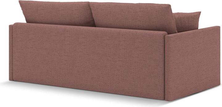 Actual product image Cosmopolitan Design Sofa With Bed Function, "Shannon", 3 Seats, Dark Pink, 209x94x87 Made in Europe (3-seater)