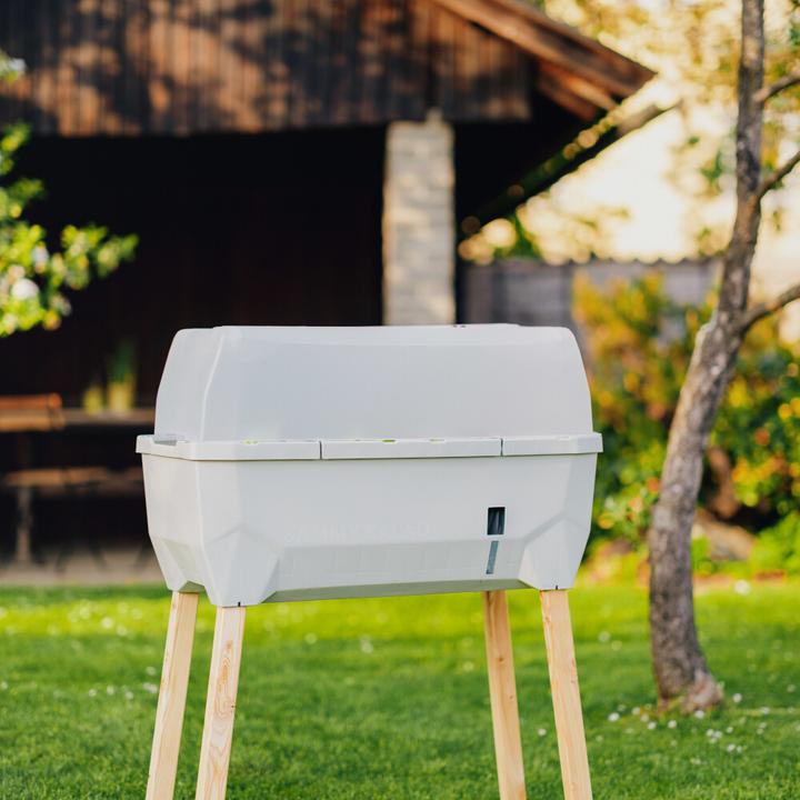 Actual product image Gusta Garden Raised Bed SAMMY SALAD Starter Set, Light Gray