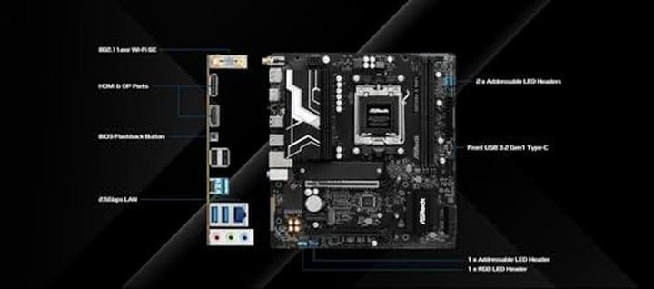 Actual product image AsRock B850M-X Wifi R2.0 (AM5, AMD B850, mATX)