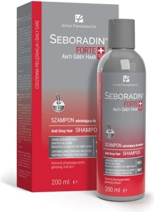 Produktbild Seboradin Anti-Grau-Haar mit natürlichen Phytopigmenten & Ginseng (200 ml, Flüssiges Shampoo)