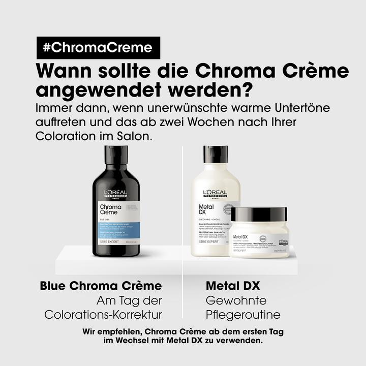 Produktbild L'Oréal Professionnel Série Expert Chroma Crème - Blue (300 ml, Flüssiges Shampoo)