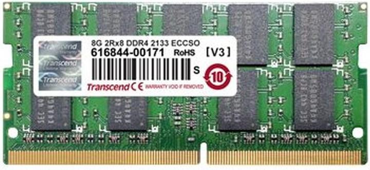 Transcend ECC-SO-DIMM DDR4 16GB 2133 2Rx8 1,2V CL15 (2 x 8GB, 2133 MHz, DDR4-RAM, SO-DIMM)