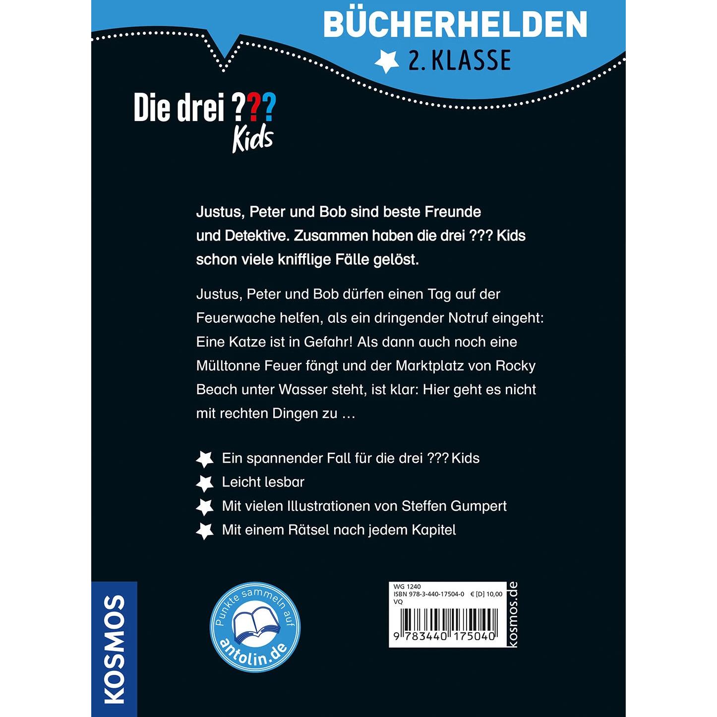 Thumbnail - Die drei??? Kids, Bücherhelden 2. Klasse, Feuerwehr-Alarm, Kinderbücher von Boris Pfeiffer, Ulf Blanck, Steffen Gumpert