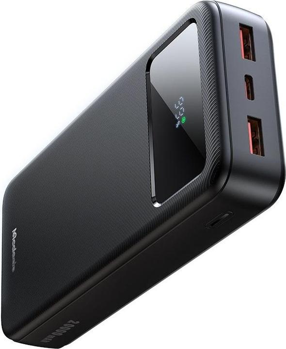 Actual product image Mcdodo Power Bank MC-4230 Digital Display 20000mAh 1C+2A, 22.5W (czarny) (20000 mAh, 22.50 W, 37 Wh)