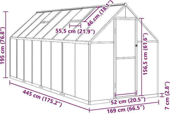Immagine prodotto vidaXL Gewächshaus