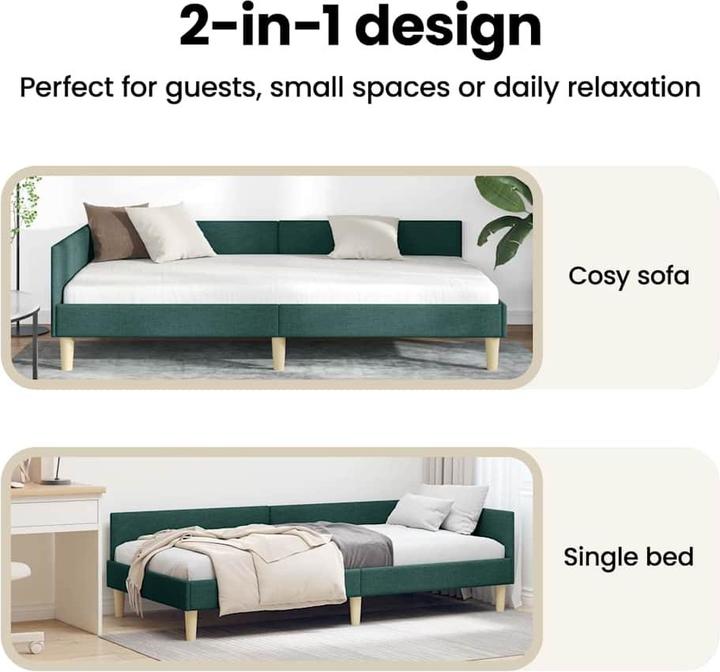Actual product image vidaXL Modernes Bettgestell (80 x 200 cm)