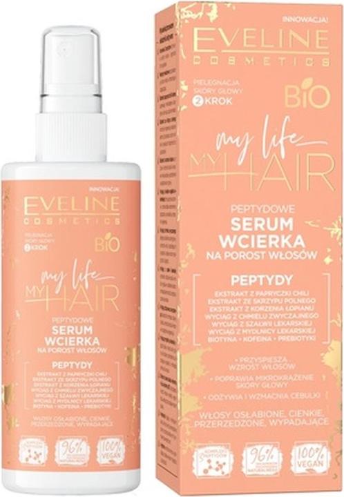 Actual product image Eveline My Life My Hair Peptide Growth Serum for thin hair. (150 ml)
