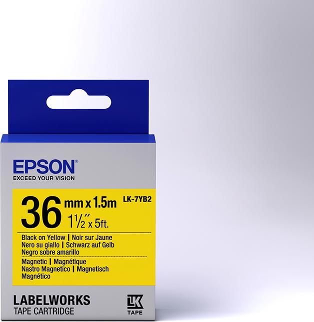 Actual product image Epson LABEL CASSETTE LK-7YB2 (3.60 cm)